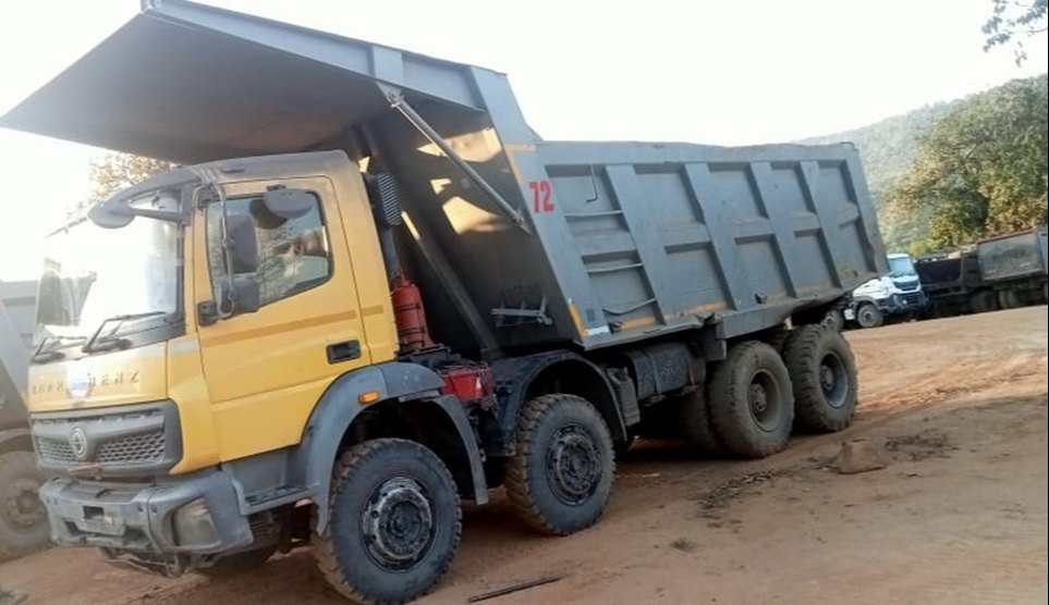 BharatBenz 3528CM GPS Tracking: Heavy-Duty Mining Tipper Telematics & Remote Starter Lockout