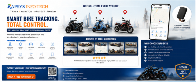 Suzuki Access 125 & Gixxer GPS Security | Rapsys EV02 Tracker